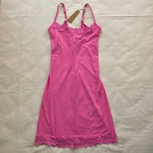 SKIMS FITS EVERYBODY CORDED LACE SLIP DRESS